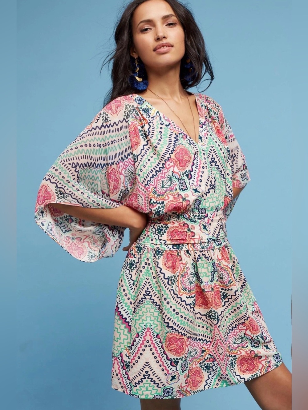 Maeve for Anthropologie "Siya" kimono dress